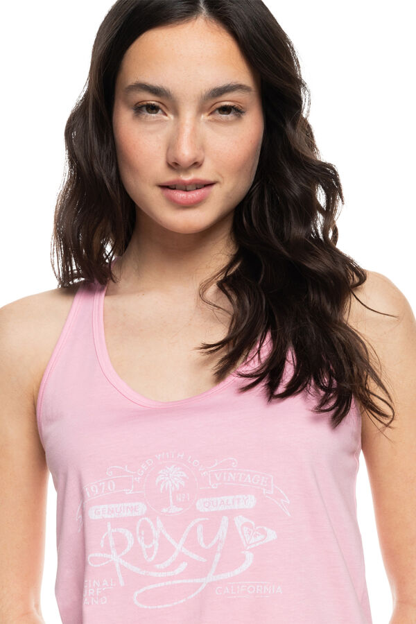 Womensecret T-shirt sem mangas com costas atléticas para mulher - View On The Sea  rosa