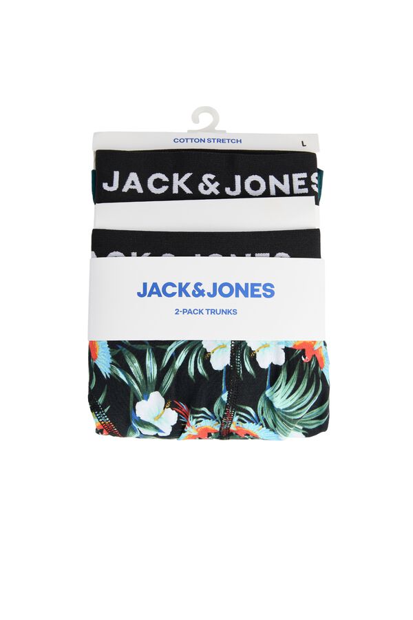 Jack & Jones Lot de 2 boxers floraux noir