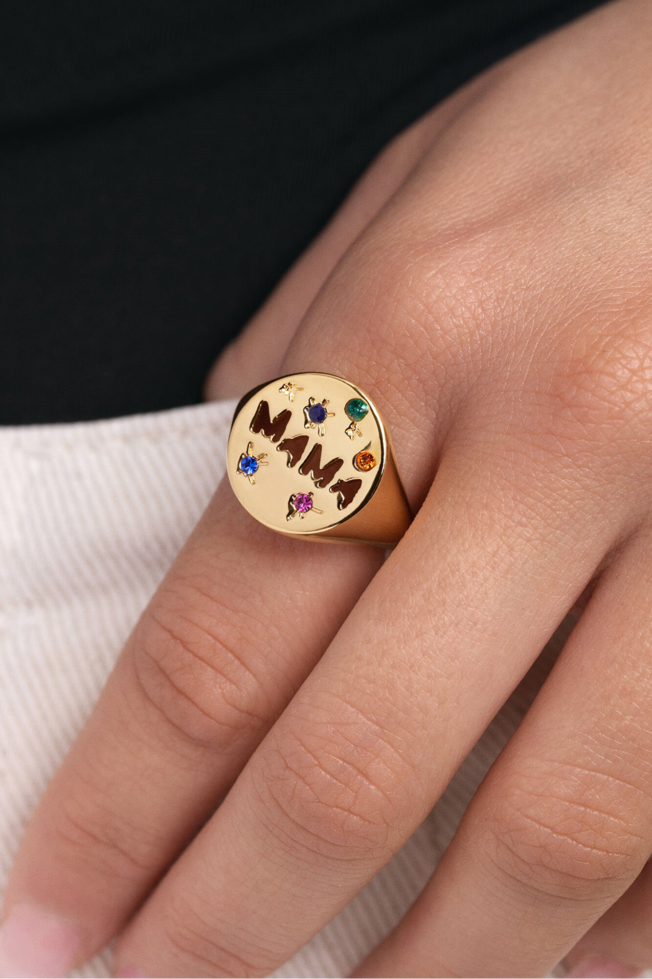 Singularu Vergoldeter Mama-Ring