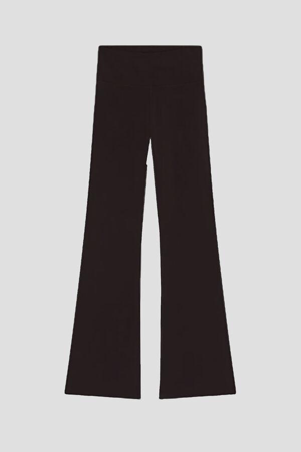 LMTD Flared trousers nude