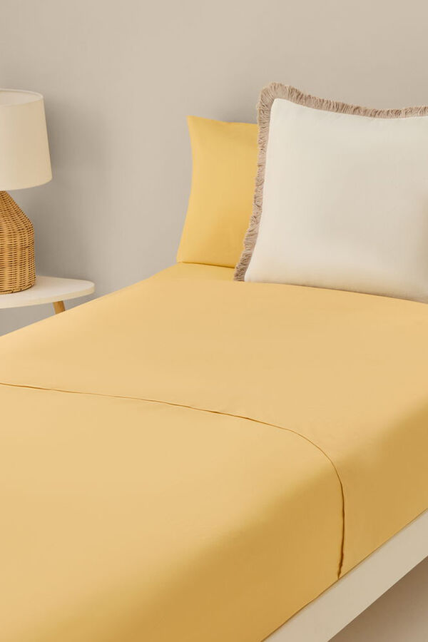 Textura Len&ccedil;ol de cima de algod&atilde;o org&acirc;nico estampado