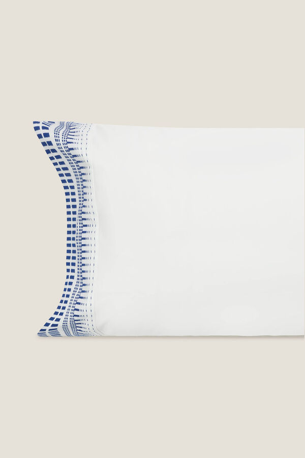 Womensecret Yarn-dyed pillowcase 45 x 95 cm. blanc