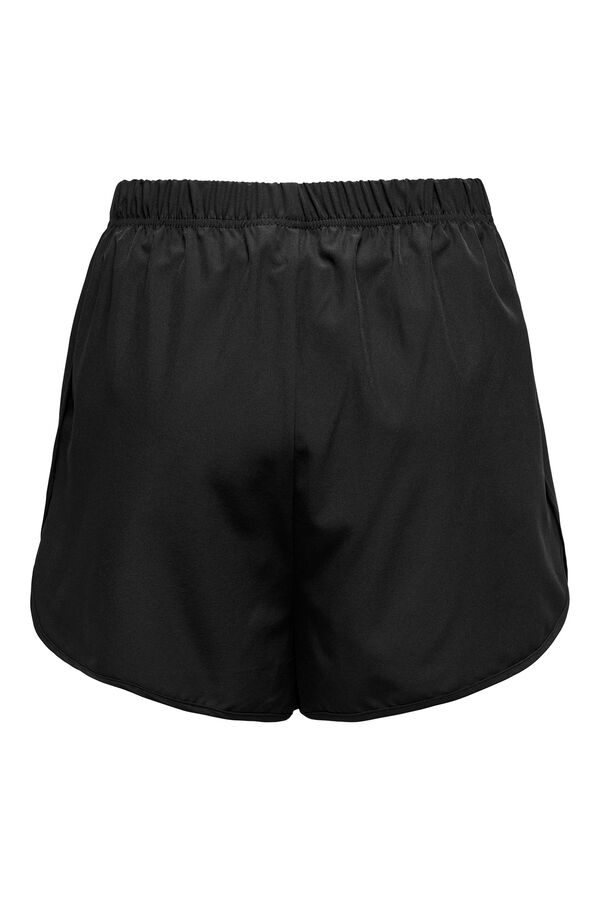 Womensecret Essential high-rise shorts Crna