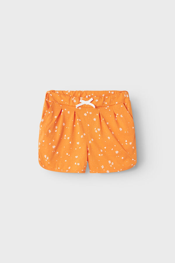 Womensecret Girls' cotton shorts Narančasta