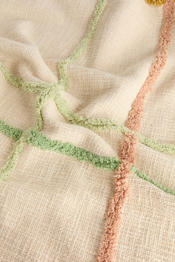 Calma House Prato multicoloured tufted children's bedspread printed