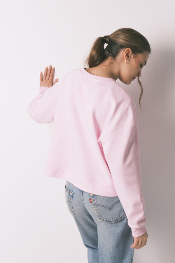Women'secret Sweat-shirt en coton rose rose