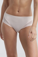 Womensecret Classic panty in soft microfibre with mesh details Rosa