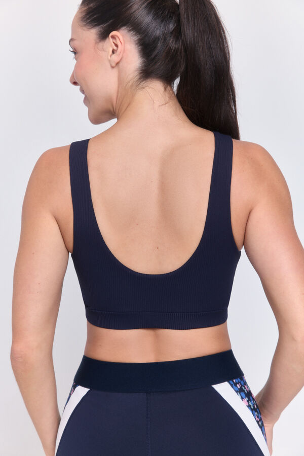 Only Play Sujetador intensidad media azul