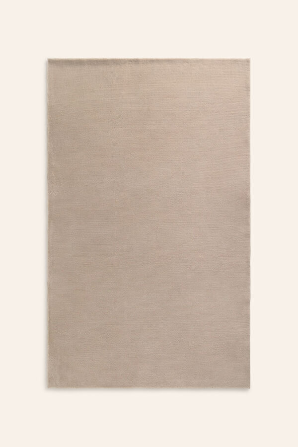Calma House Washable rug with soft beige pile apolo brown