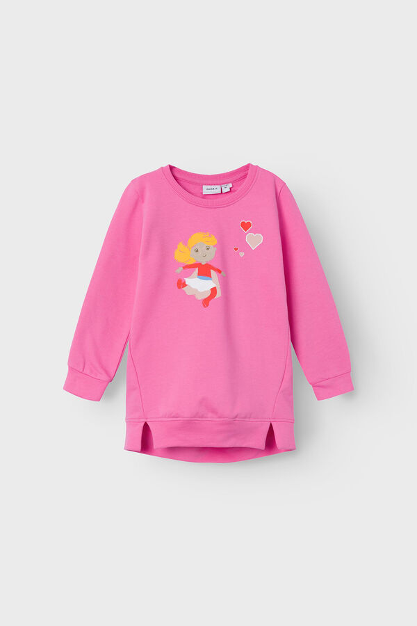 Womensecret Mini girls' sweatshirt Ružičasta
