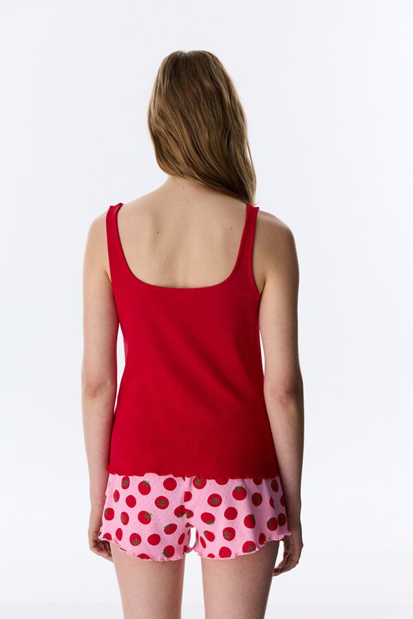 Penti Set Shorts Camille  rojo