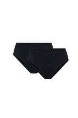 Modibodi Pack 2 Bragas Menstruales Teen Seamless Flujo Abundante Black negro