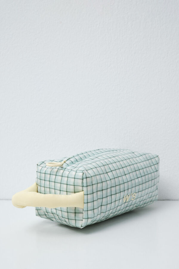 Women'secret Plaid small vanity case with handle printed