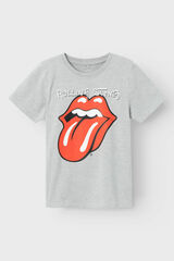 Womensecret Rolling Stones short-sleeved T-shirt grey