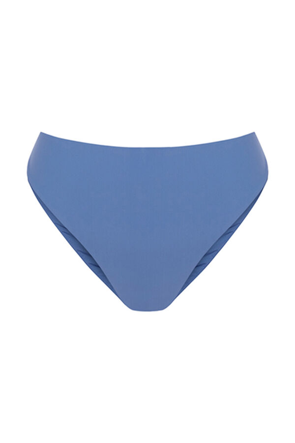 Womensecret Donji deo bikinija visokog pojasa za oblikovanje plave boje Plava
