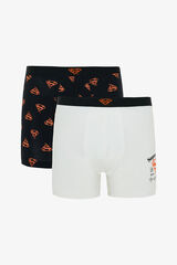 Penti Pack de 2 Boxers con estampado de lunares Superman para hombre estampado