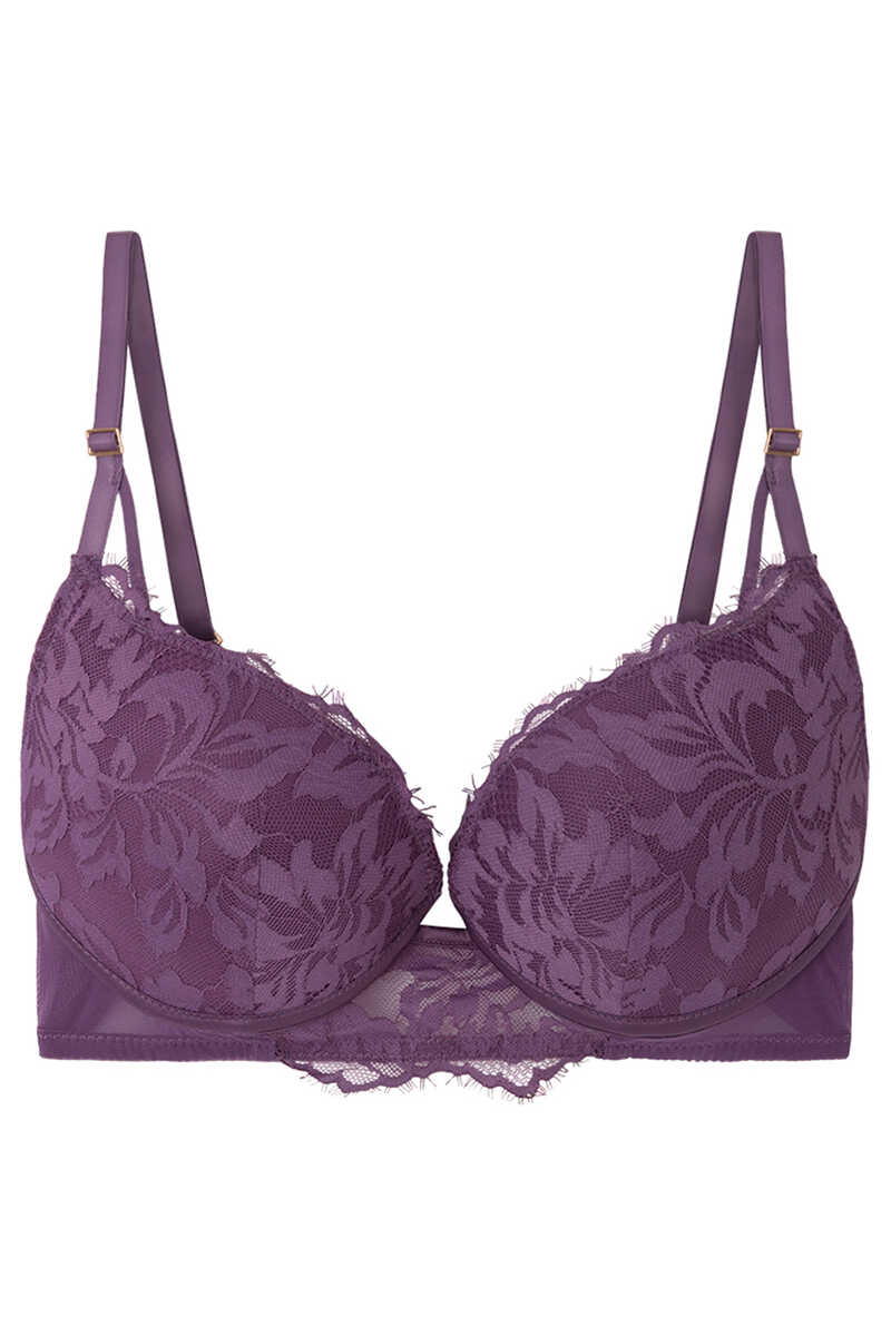 Womensecret GORGEOUS Purple tulle lace push-up bra pink