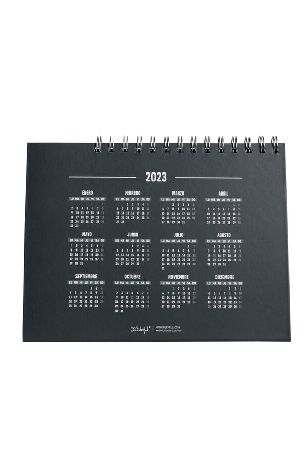 Mr. Wonderful Calend&aacute;rio de mesa estampado