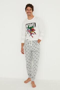 Womensecret Pyjama Baumwolle Marvel Grau