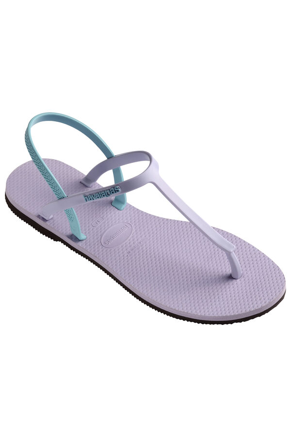 Womensecret You Paraty flip-flops with contrast strap rózsaszín