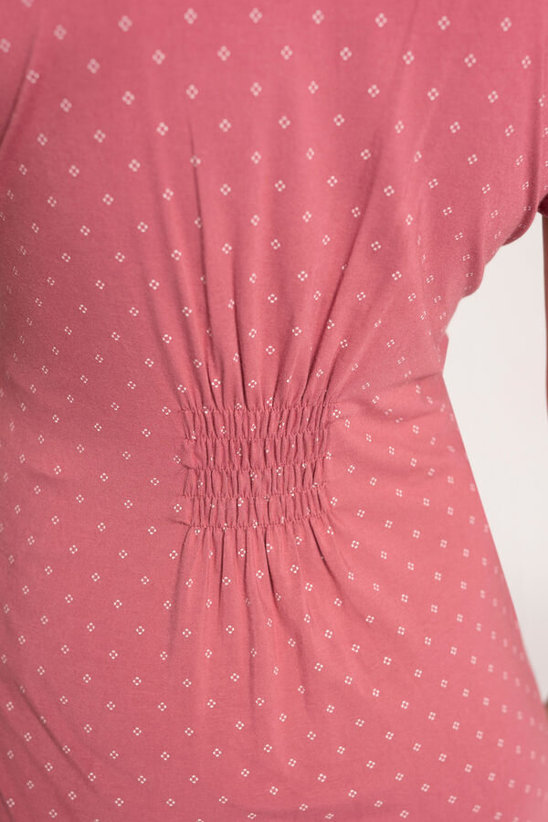 Ohma! Nursing nightgown with tie print Print