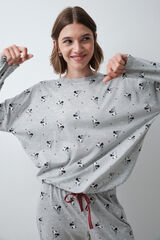 Women'secret Mickey cotton long pyjamas grey