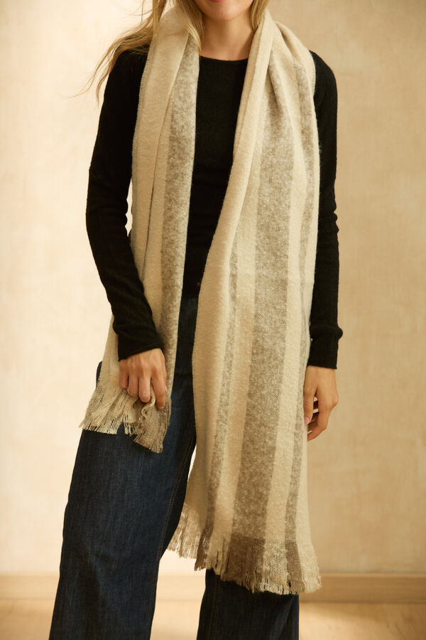 Calma House Cachecol riscas Sorento estampado