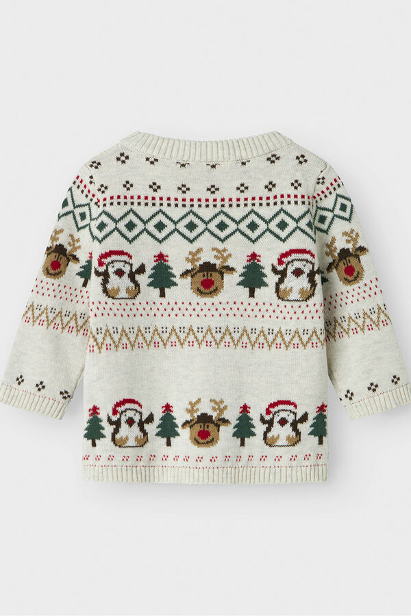 Name it Jersey navide&ntilde;o de beb&eacute; beige