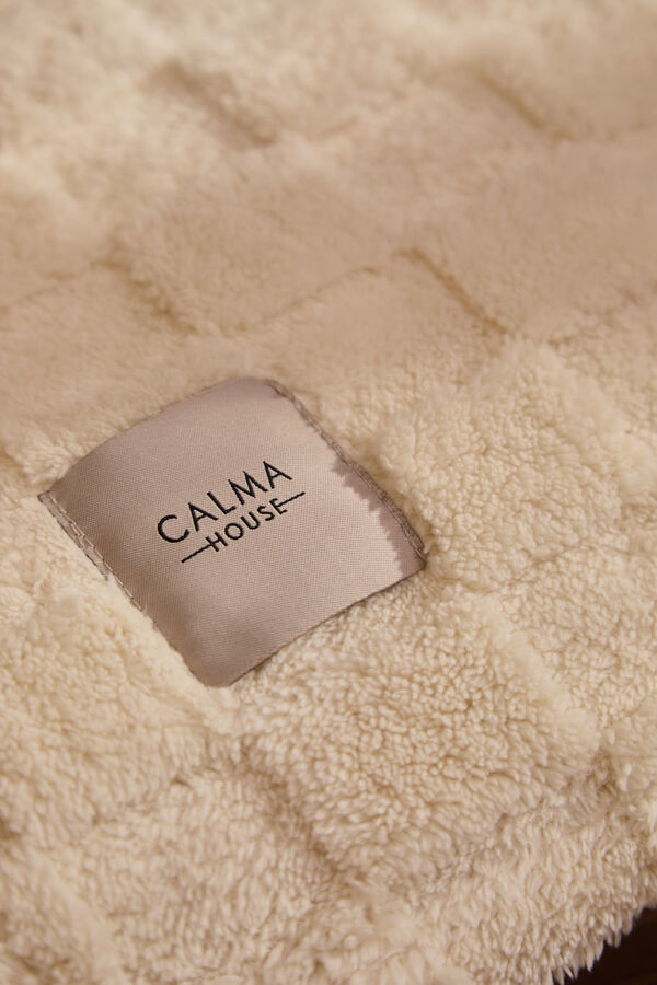 Calma House Checkered plaid in ecru tones Damero printed