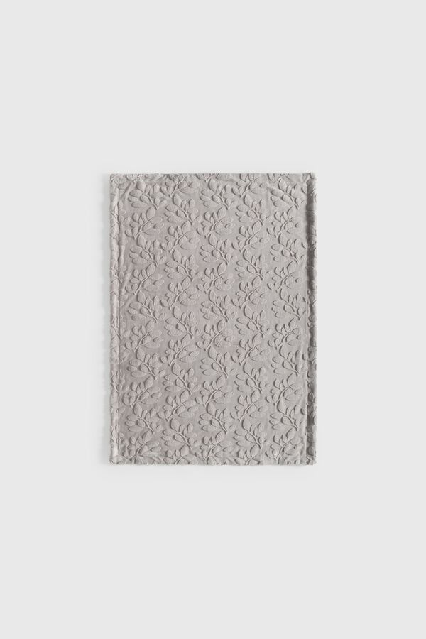 Textura Floral fleece blanket brown