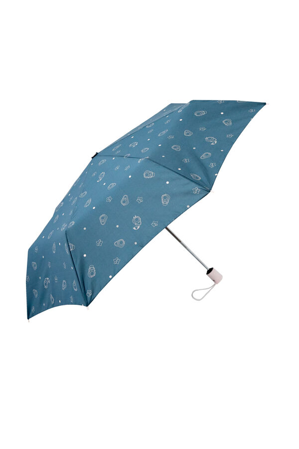 Womensecret Paraguas mediano azul - Avocado print estampado