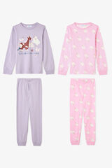 Penti Pack de 2 pijamas de algod&oacute;n de juego de yoy&oacute; para ni&ntilde;as estampado