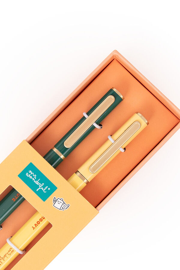 Mr. Wonderful Set of 2 pens - Keep it cute printed