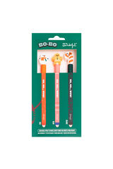 Mr. Wonderful 3 bol&iacute;grafos borrables navide&ntilde;os estampado