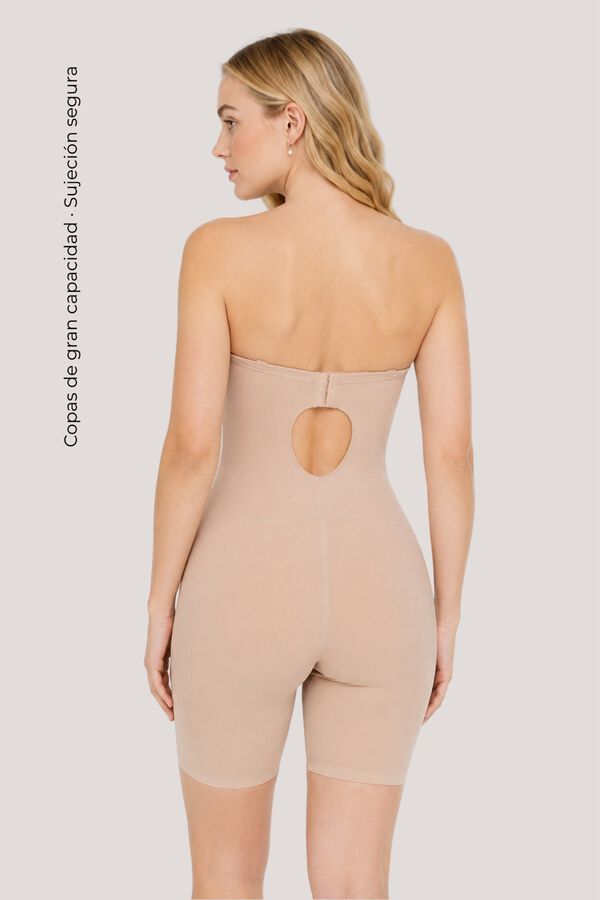 Ivette Bridal Shaping bodysuit with legs brown