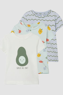 Womensecret Pack de 3 t-shirts bebé menino verde