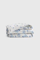 Textura Printed duvet cover blue