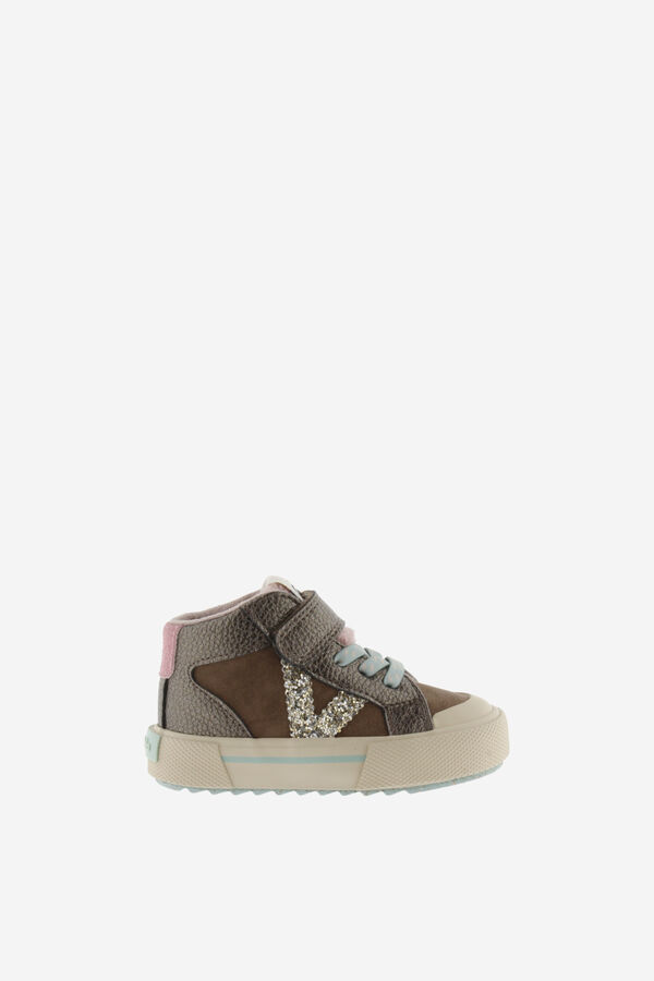 Victoria Girls' high-top sneakers nude