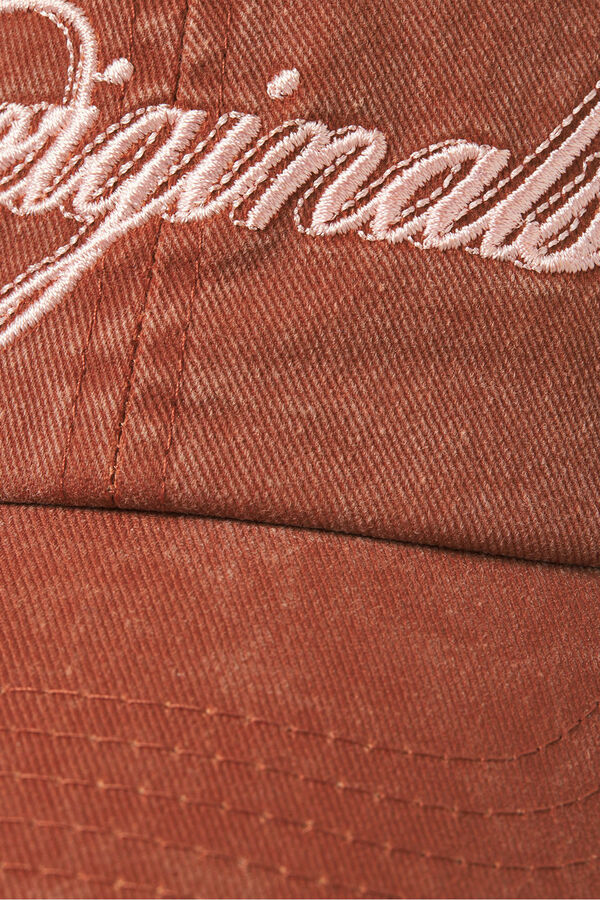 Jack & Jones Gorra texto bordado marr&oacute;n