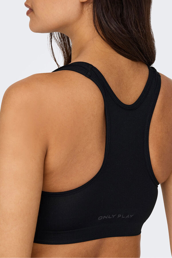 Only Play Sujetador deportivo intensidad media negro