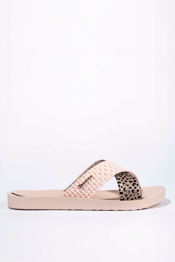 Ipanema Animal print cross-strap sandals brown