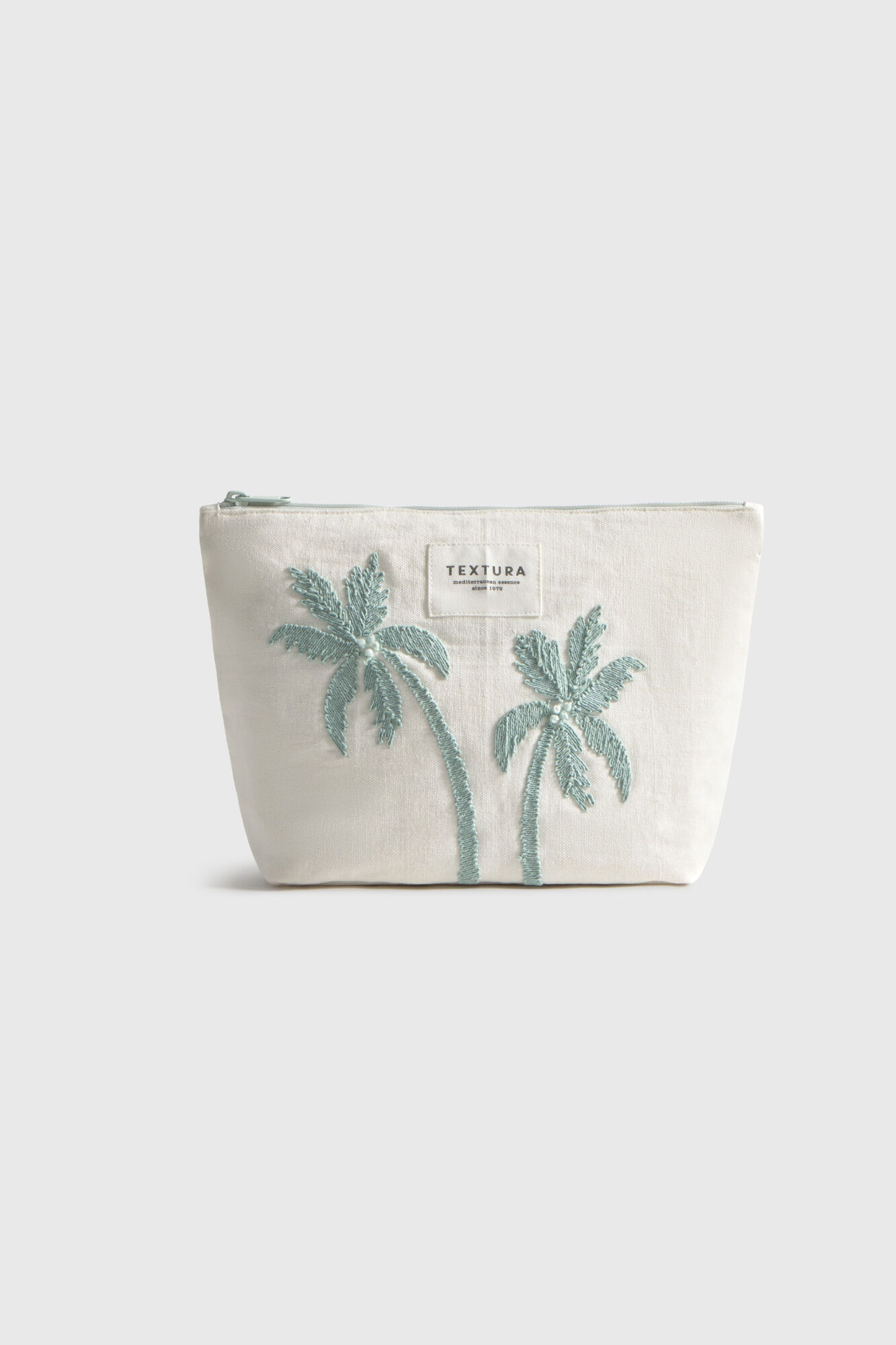 Textura Kulturbeutel aus Baumwolle mit Palmenmuster