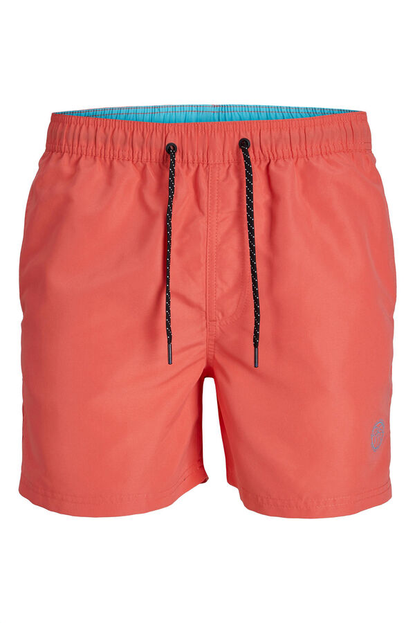 Jack & Jones Ba&ntilde;ador liso rojo