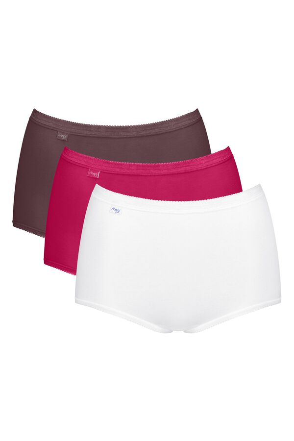 Sloggi Sloggi high-waisted panty pack burgundy