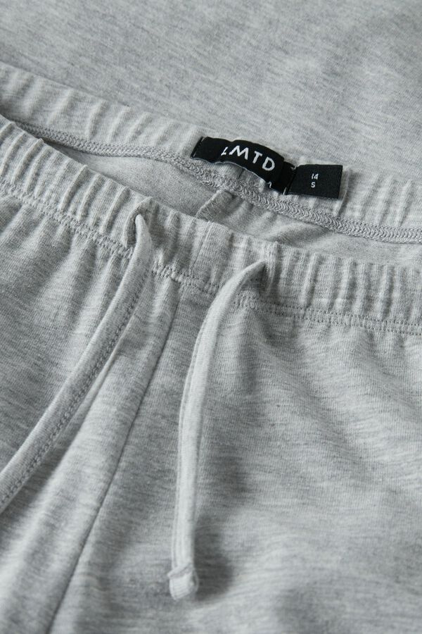 Lmtd Adjustable drawstring wide trousers grey