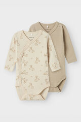 Name it Set aus zwei neutralen Baby-Bodys Grau