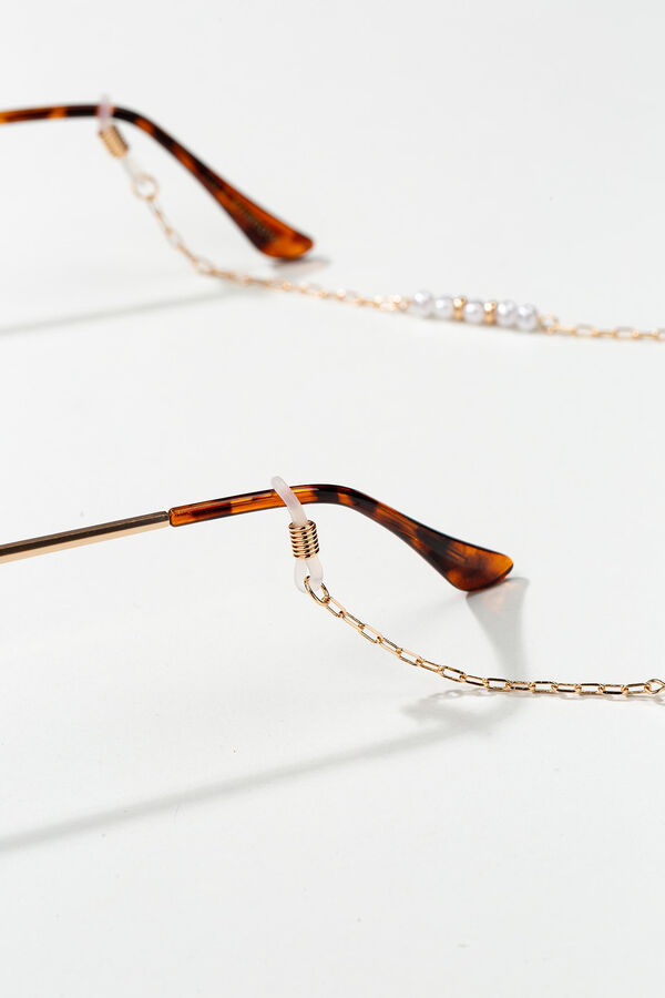 Womensecret Glasses chain with Pearls Žuta