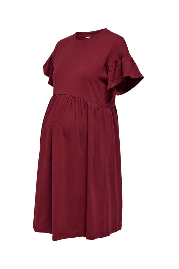 Womensecret Maternity dress with ruffle sleeves rózsaszín