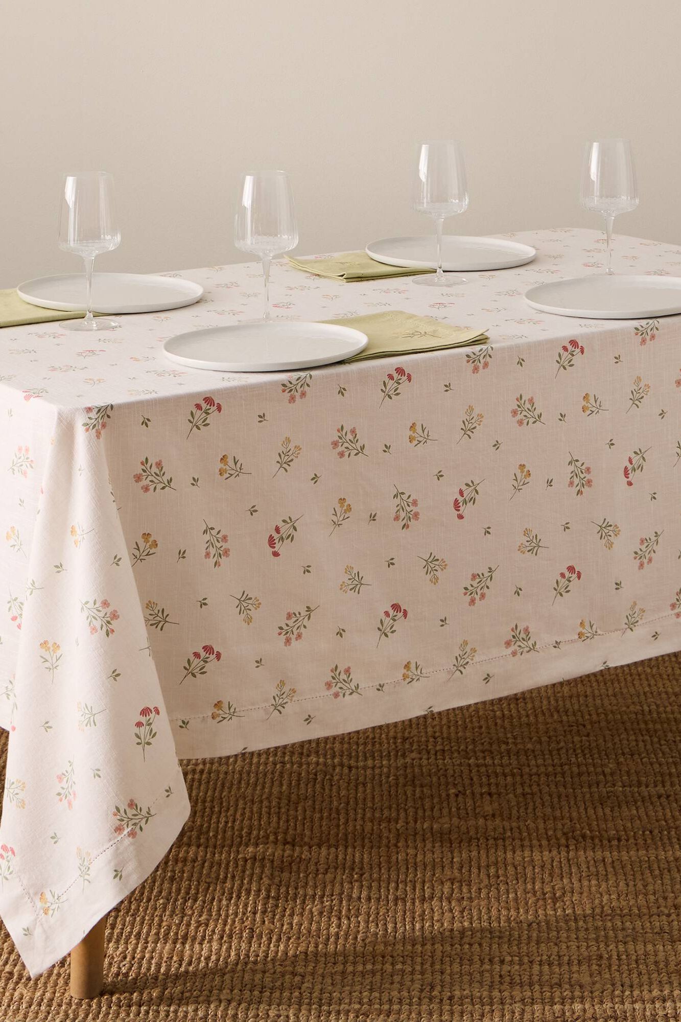 Textura Blumen-Baumwollmantel