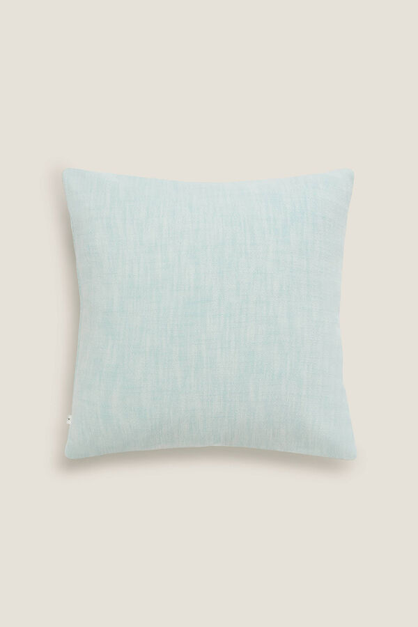 Womensecret Linen-effect cotton cushion cover blue